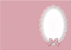 A5 Pearls and Lace Card Front or Insert