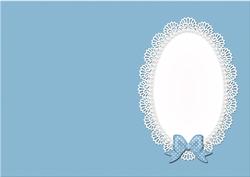 A5 Pearls and Lace Card Front or Insert
