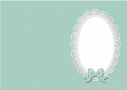 A5 Pearls and Lace Card Front or Insert