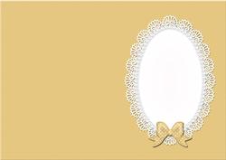 A5 Pearls and Lace Card Front or Insert