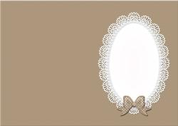 A5 Pearls and Lace Card Front or Insert