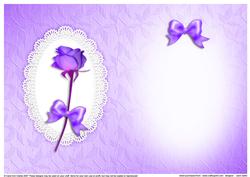 Rose, Lace and Pearls Matching Insert A5 Portrait