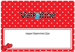 Large DL Be Mine VALENTINE insert with Cute Dino