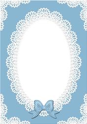 A4 Pearls and Lace Card Front
