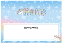 Large DL Happy Birthday KATIE insert