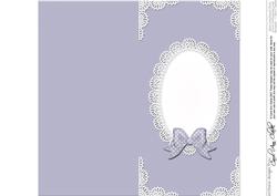 Dl Pearls and Lace Card Front or Insert
