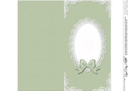 Dl Pearls and Lace Card Front or Insert