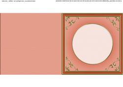 Square 'gold Metallic Frame' Card Front or Insert