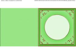 Square 'gold Metallic Frame' Card Front or Insert
