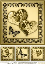 Elegant Romance 8 x 8 Quick Card Topper