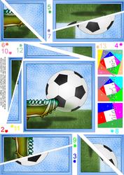 Football Quick Card with Twisted Spiral Side Stacker