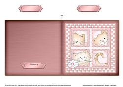 Cute Cat Cut and Fold Card