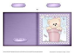 Flowerpot Ted Cut and Fold Card
