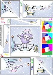 Xmas Poodle Quick Card Twisted Spiral Side Stacker
