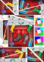 Santa Got Stuck Quick Card Twisted Spiral Side Stacker