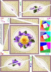 Flowers and Pearls Twisted Spiral Side Stacker