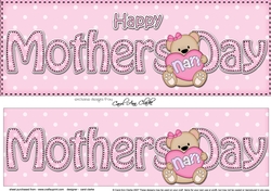 Large DL HAPPY MOTHERS DAY NAN 3D decoupage
