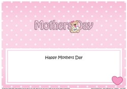 Large DL HAPPY MOTHERS DAY NAN insert