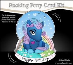 3D Shaped Rocking Card Mini Kit - Cute Little Pony Twinkle