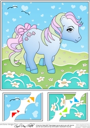 8 x 8 My Cute Little Pony Scalloped Corner Topper  