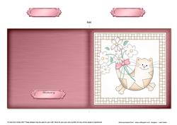 Cute Cat Cut and Fold Card