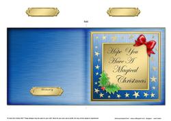 Elegant Christmas Cut and Fold Card