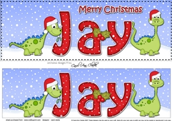 Large DL Merry Christmas JAY 3D decoupage