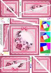 Spring Flowers Quick Card Twisted Spiral Side Stacker