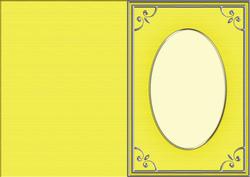 A5 'silver Metallic Frame' Card Front or Insert