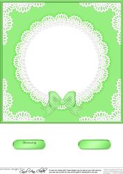 8 x 8 Pearls and Lace Card Front