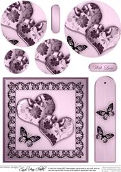 Elegant Romance Quick Card with Circle Pyramage Topper