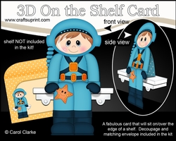 3D On the Shelf Card Kit - Deep Sea Diver Shane is making a Splash