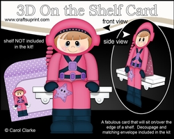 3D On the Shelf Card Kit - Deep Sea Diver Dawna is making a Splash