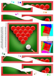 Snooker Quick Card with Wavy Spiral Side Stacker