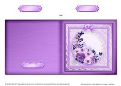 Spring Flowers Cut and Fold Card