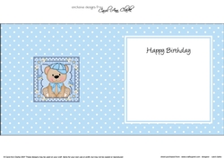 Cute Little Bear square landscape insert