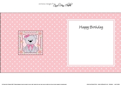 Cute Little Bear square landscape insert