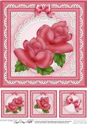 Just Roses 8 x 8 Quick Card Topper
