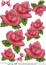 Just Roses 3D Decoupage Sheet