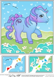8 x 8 My Cute Little Pony Scalloped Corner Topper