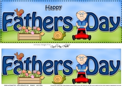 Large DL HAPPY FATHERS DAY 3D decoupage