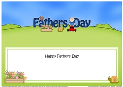 Large DL HAPPY FATHERS DAY insert