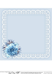 8x8 A Touch of Elegance Flowers Pearls Lace & Butterflies matching insert