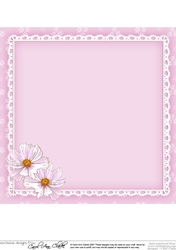 8x8 A Touch of Elegance Flowers Pearls Lace & Butterflies matching insert