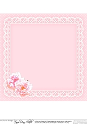 8x8 A Touch of Elegance Flowers Pearls Lace & Butterflies matching insert