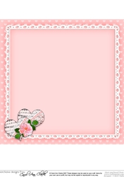 8x8 A Touch of Elegance Love Hearts matching insert