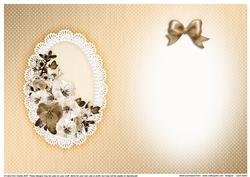 Spring Flowers and Lace Matching Insert A5 Portrait