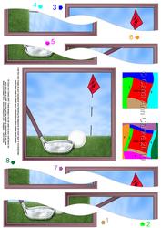 Golf Quick Card with Wavy Spiral Side Stacker