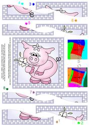 Princess Piggywig Quick Card with Wavy Spiral Side Stacker
