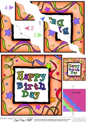 Birthday Celebrations - Wavy Corner side stacker Topper